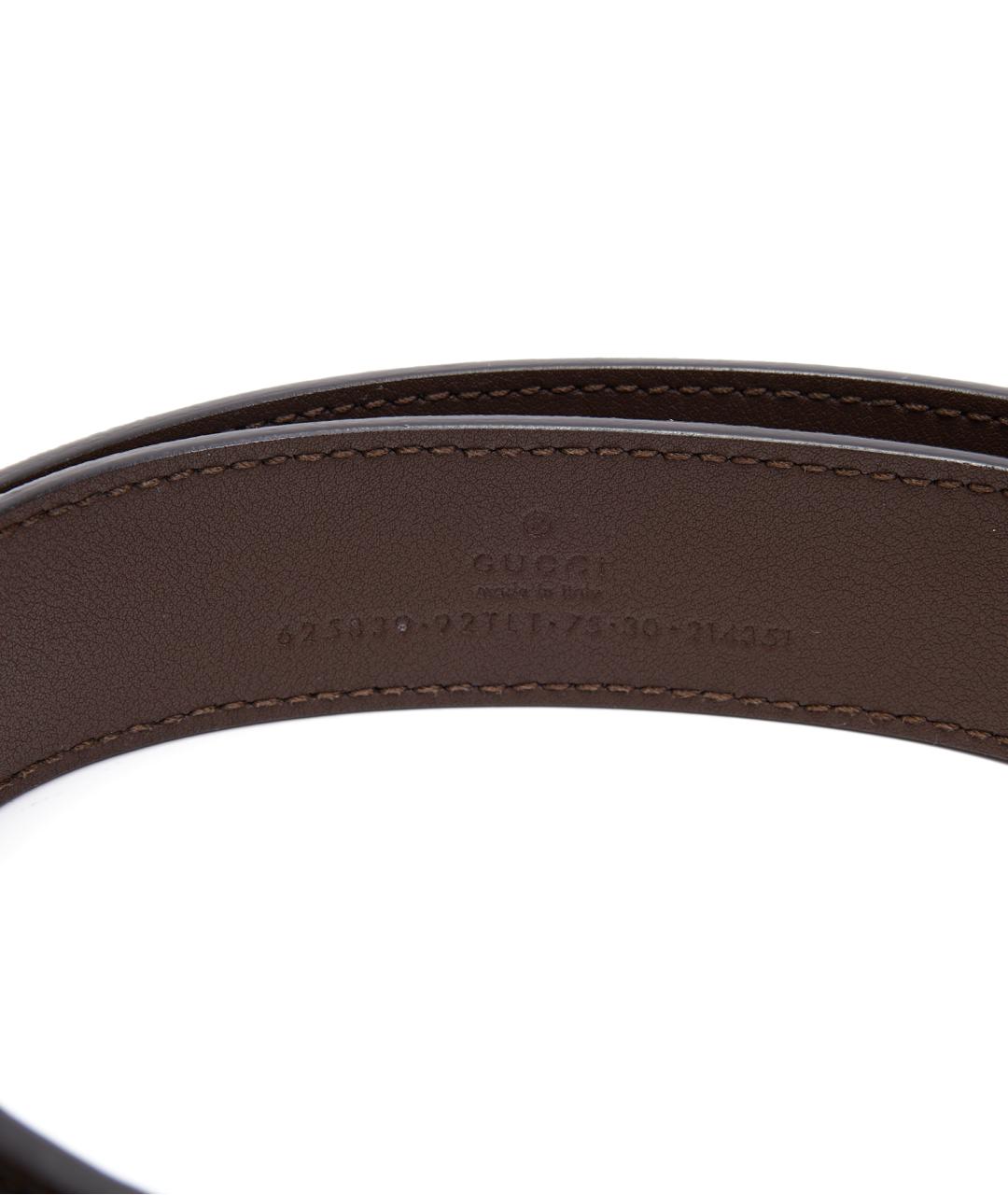 GUCCI Коричневый кожаный ремень, фото 3