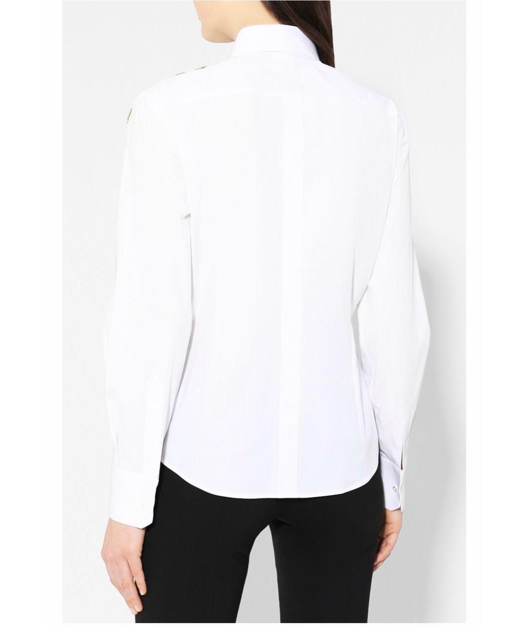 DOLCE&GABBANA Белая хлопко-эластановая рубашка, фото 2