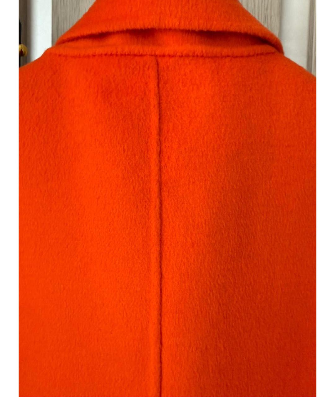 FERRAGAMO Оранжевое шерстяное пальто, фото 7