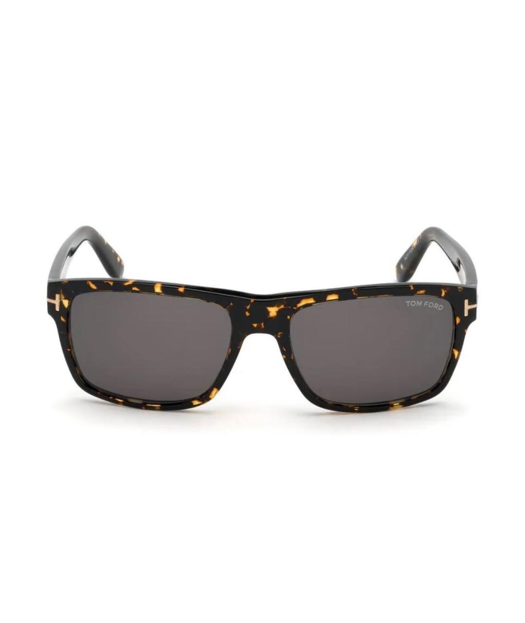 TOM FORD Коричневые пластиковые солнцезащитные очки, фото 1