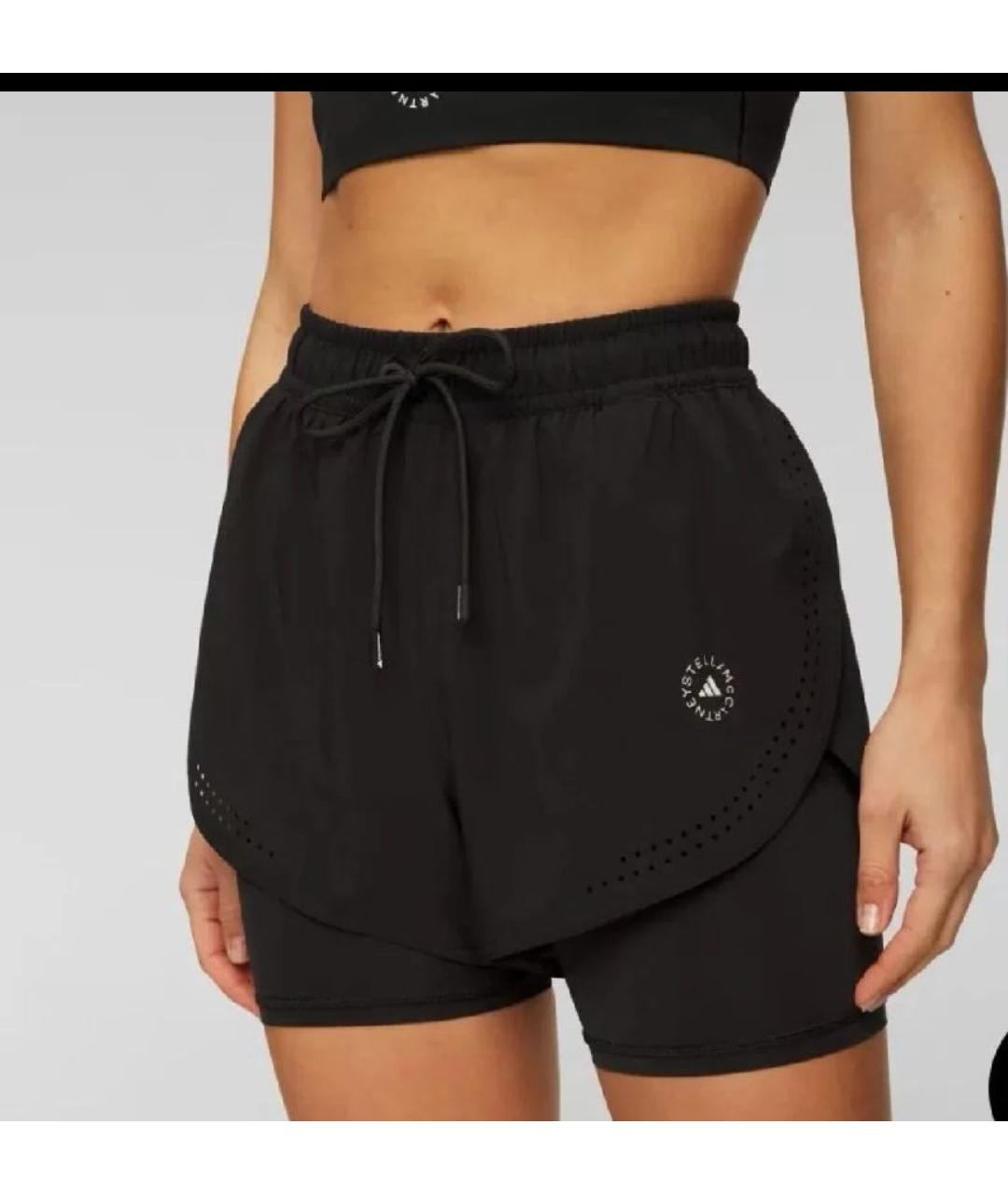 ADIDAS BY STELLA MCCARTNEY Черные полиэстеровые спортивные брюки и шорты, фото 8