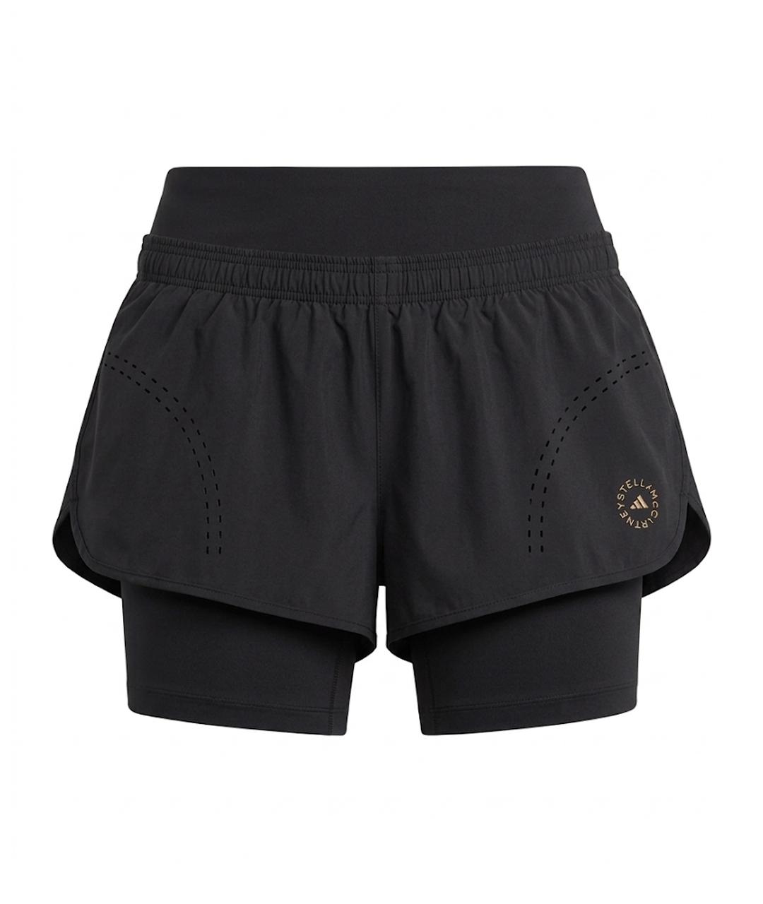 ADIDAS BY STELLA MCCARTNEY Черные полиэстеровые спортивные брюки и шорты, фото 1
