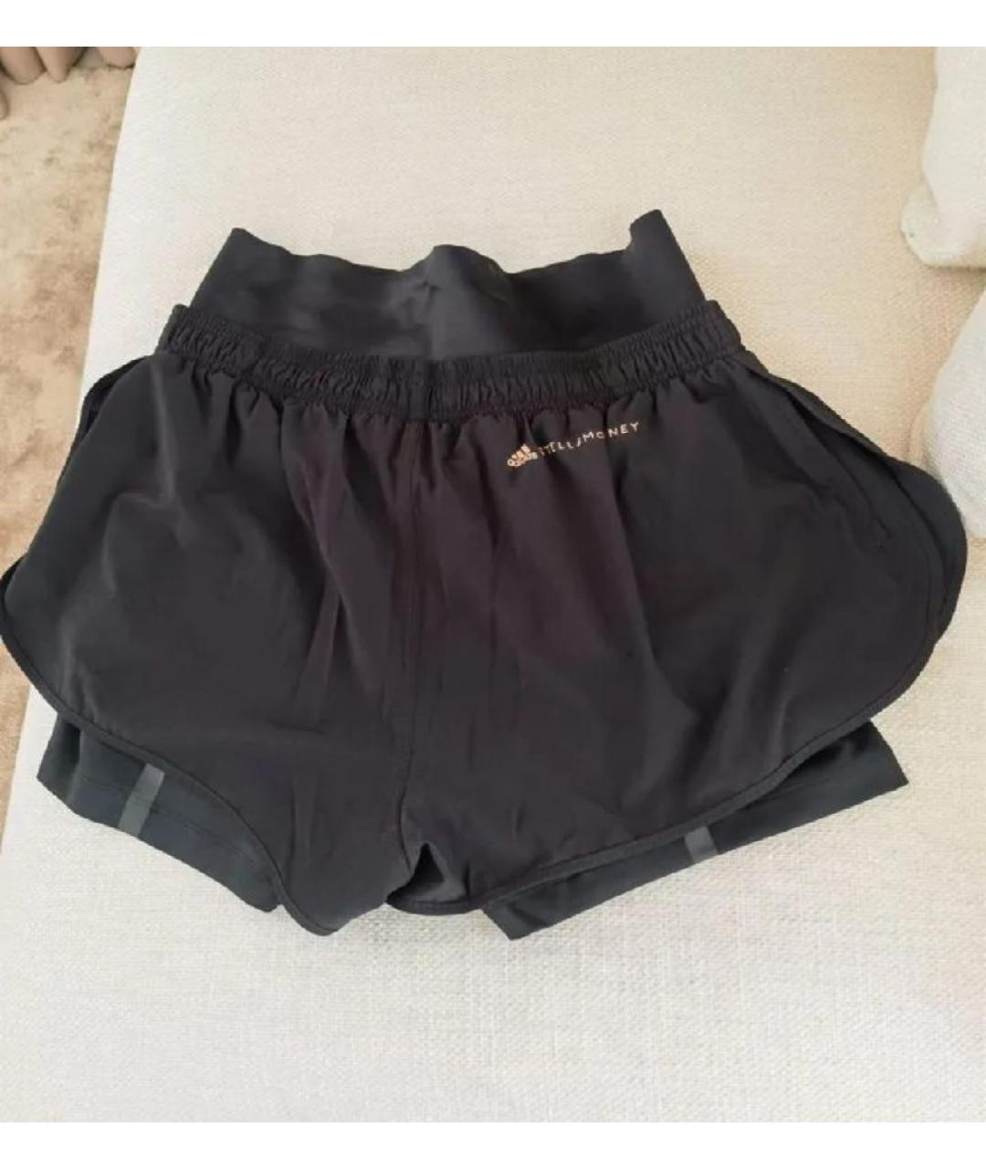 ADIDAS BY STELLA MCCARTNEY Черные полиэстеровые спортивные брюки и шорты, фото 2