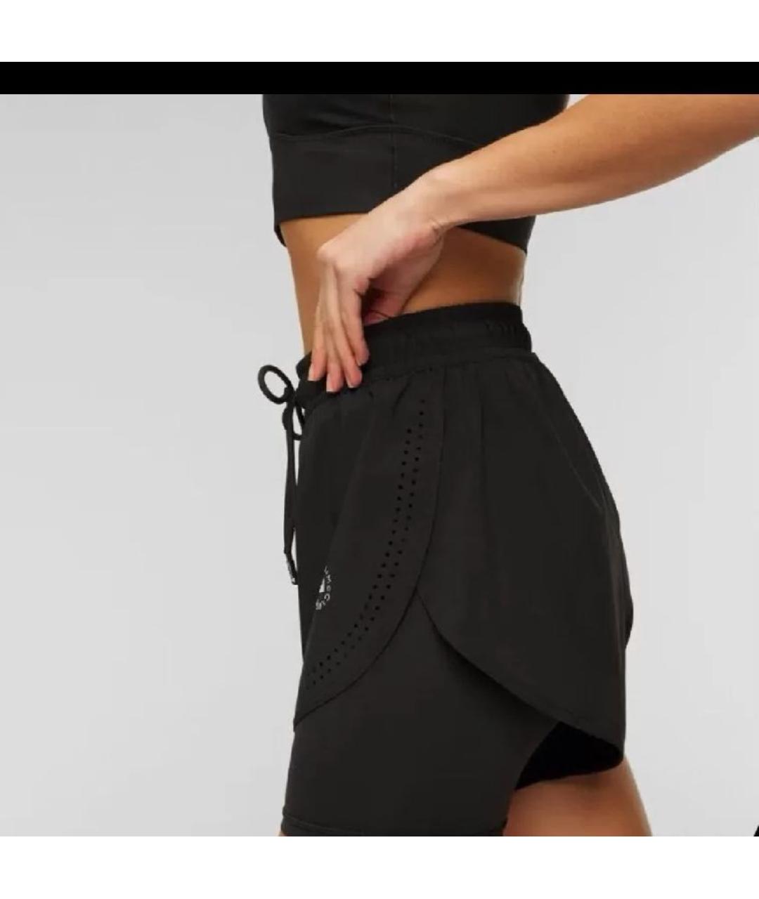 ADIDAS BY STELLA MCCARTNEY Черные полиэстеровые спортивные брюки и шорты, фото 9