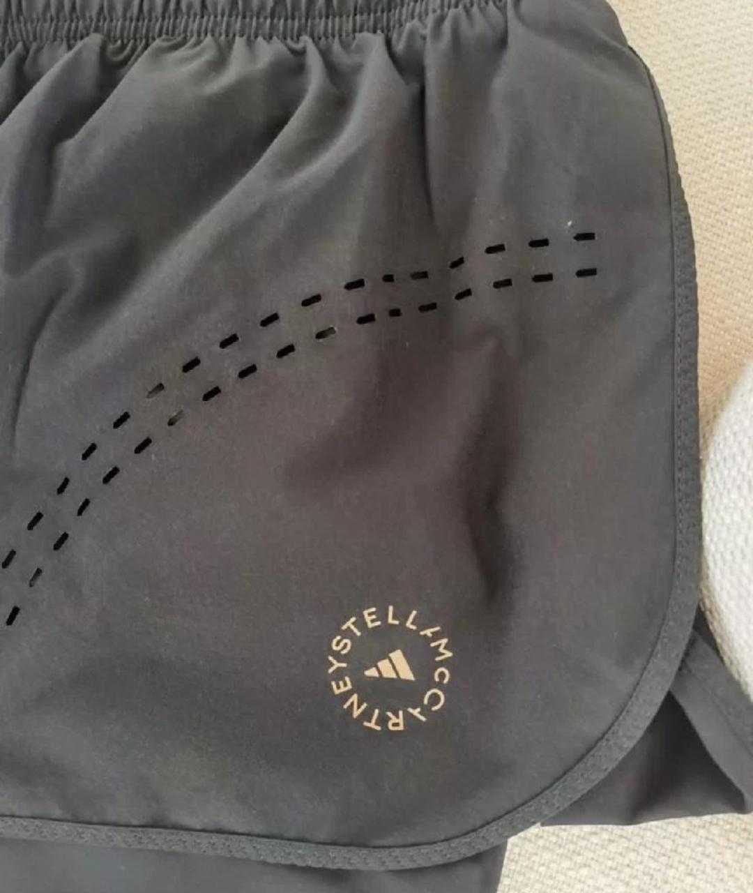 ADIDAS BY STELLA MCCARTNEY Черные полиэстеровые спортивные брюки и шорты, фото 4