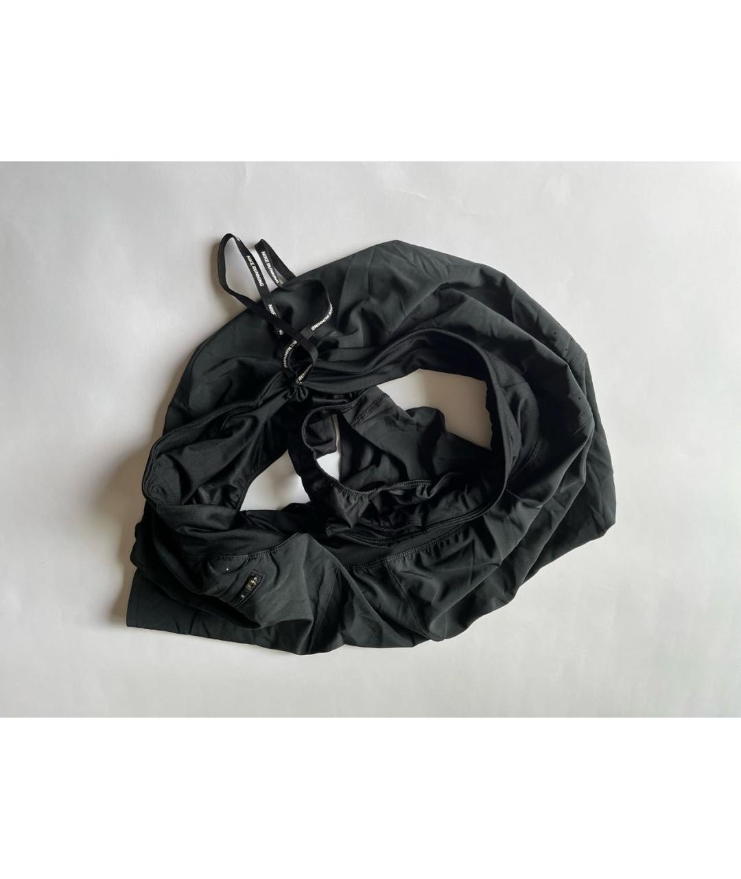 NIKE Черные синтетические спортивные брюки и шорты, фото 6