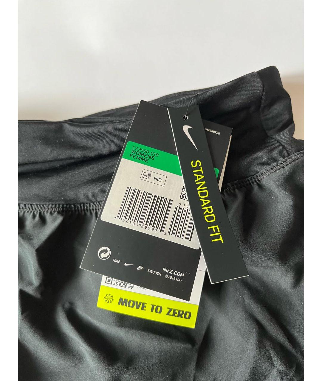 NIKE Черные синтетические спортивные брюки и шорты, фото 7