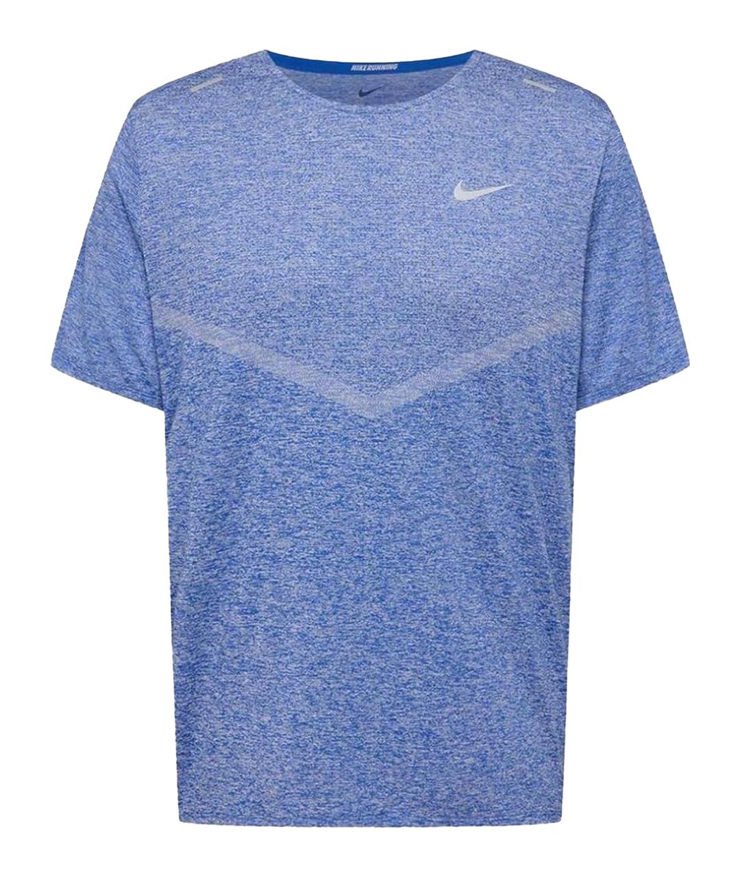 NIKE Голубая синтетическая футболка, фото 1