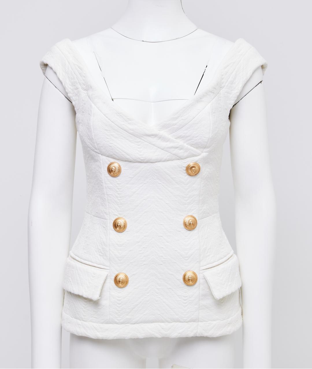 BALMAIN Белый полиамидовый корсет, фото 6