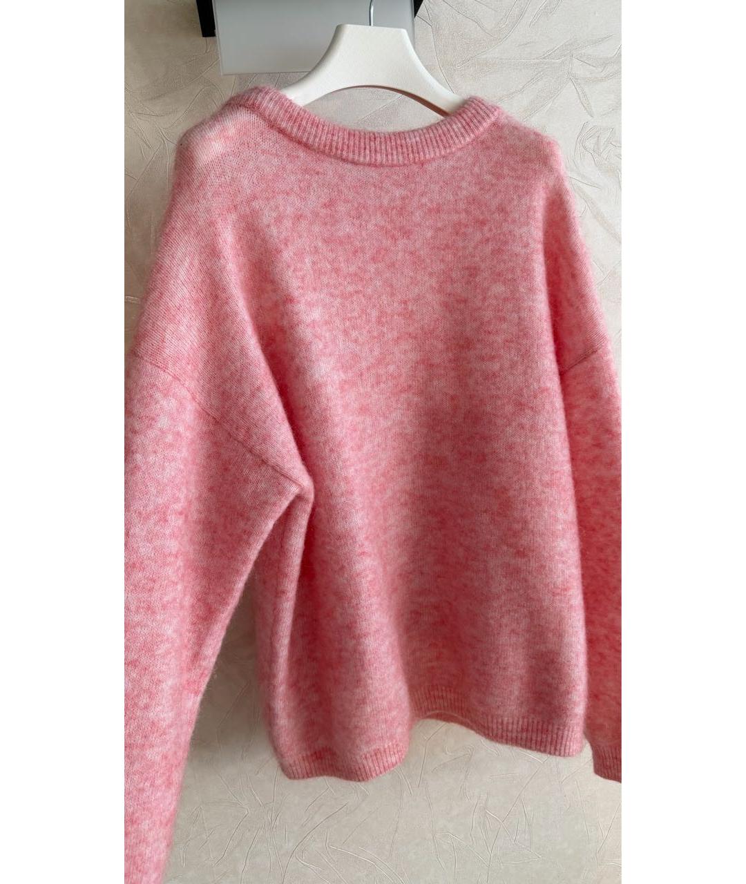 ACNE STUDIOS Розовый шерстяной джемпер / свитер, фото 6