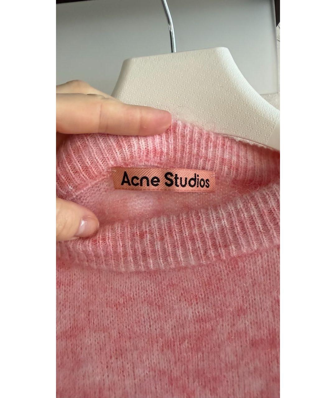 ACNE STUDIOS Розовый шерстяной джемпер / свитер, фото 3