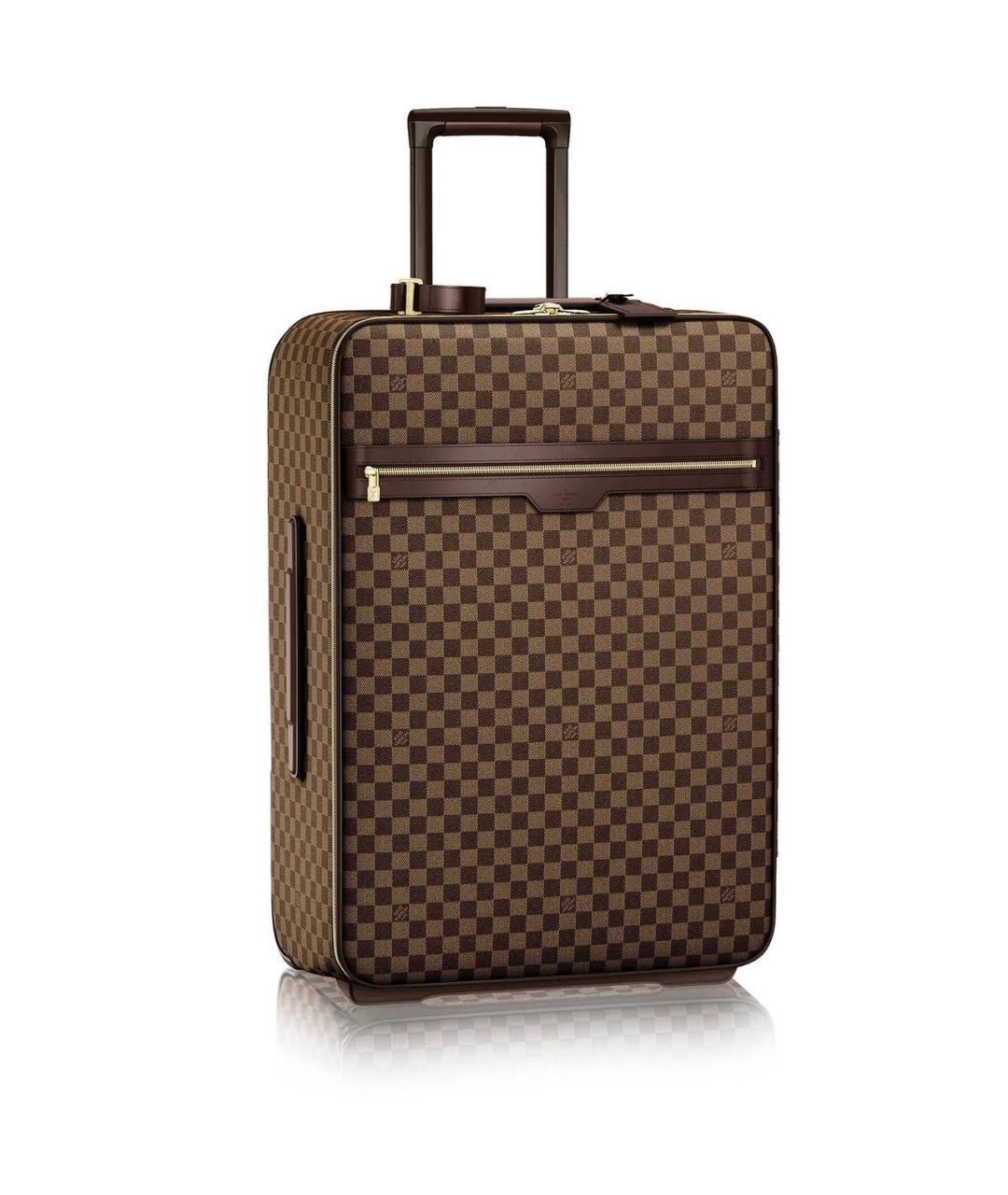 LOUIS VUITTON Коричневый чемодан, фото 9