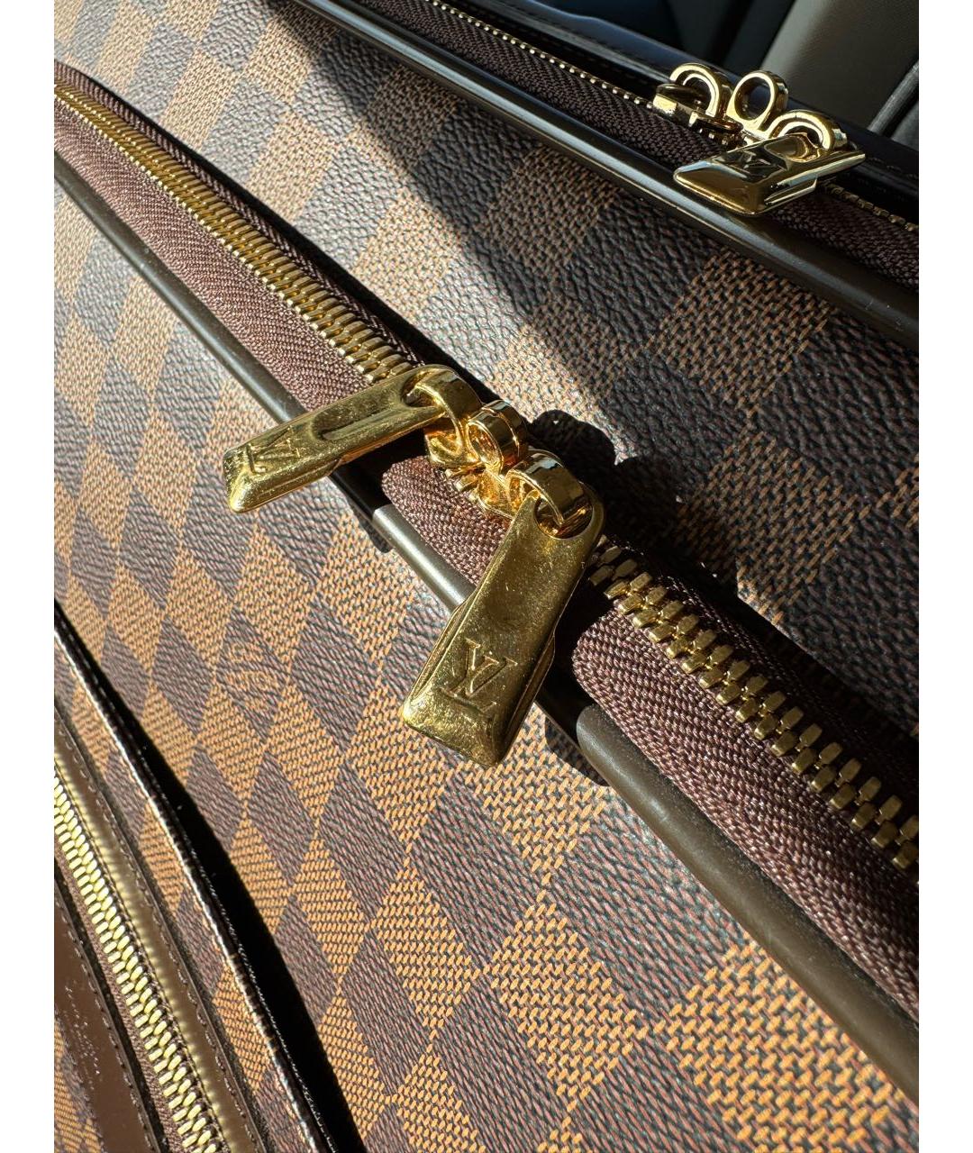 LOUIS VUITTON Коричневый чемодан, фото 7