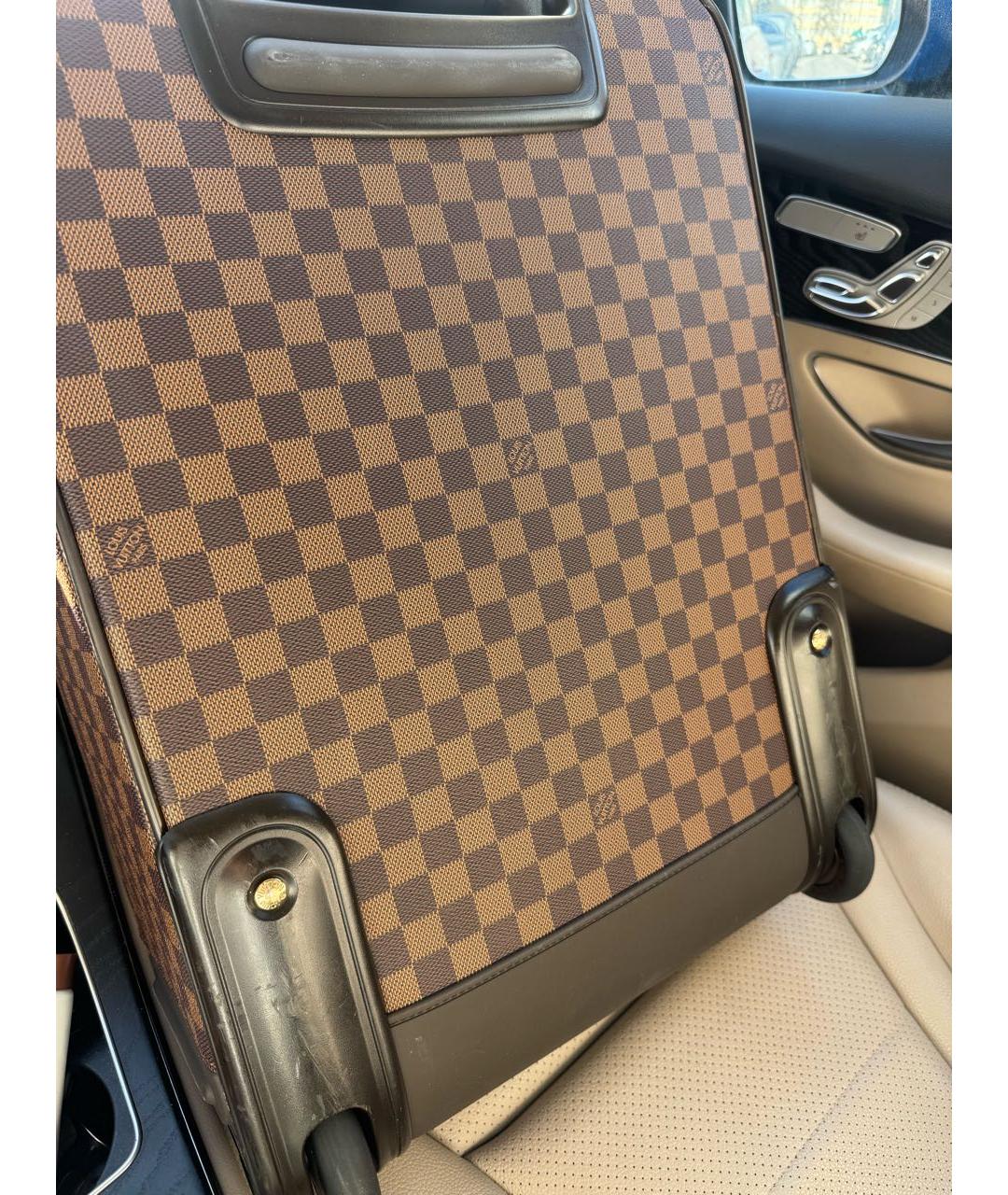 LOUIS VUITTON Коричневый чемодан, фото 5