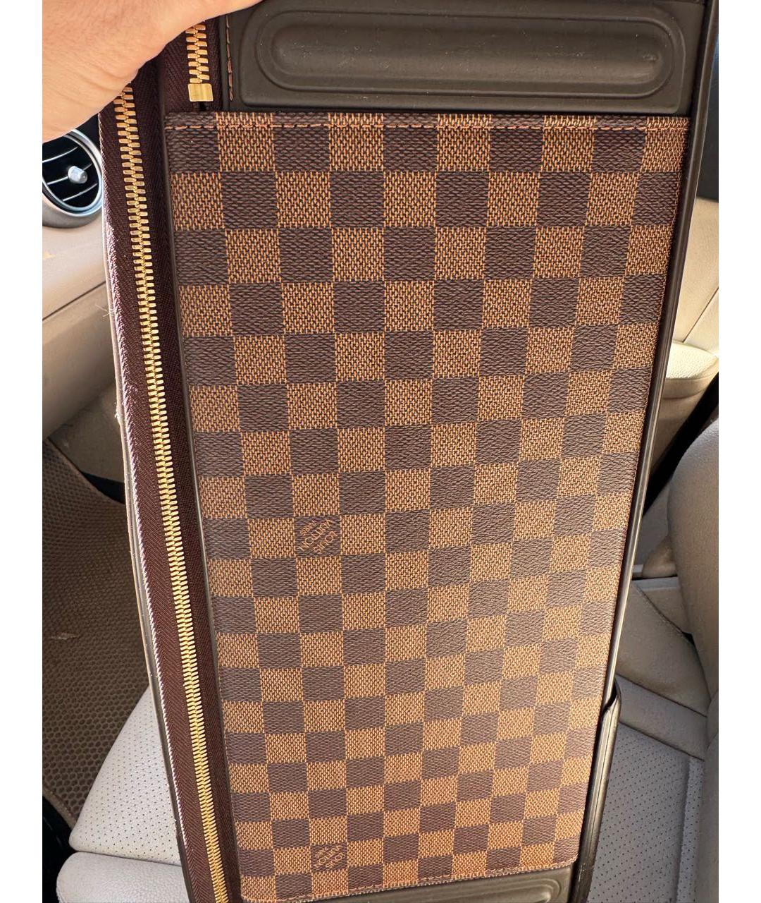 LOUIS VUITTON Коричневый чемодан, фото 8