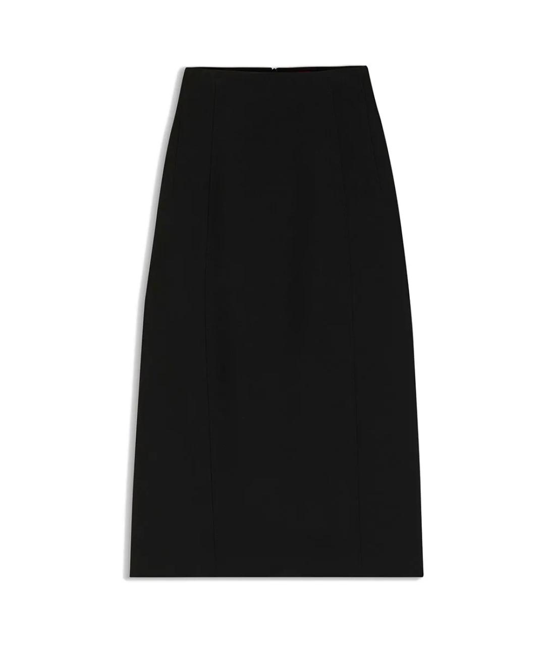 HUGO BOSS Черная юбка миди, фото 7