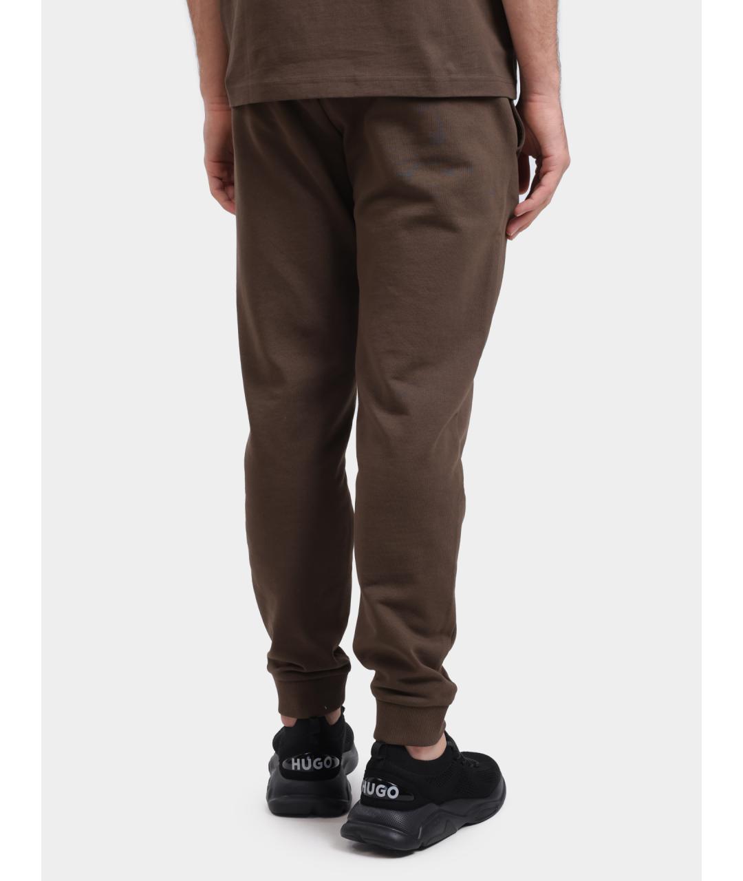HUGO Коричневые хлопковые повседневные брюки, фото 5