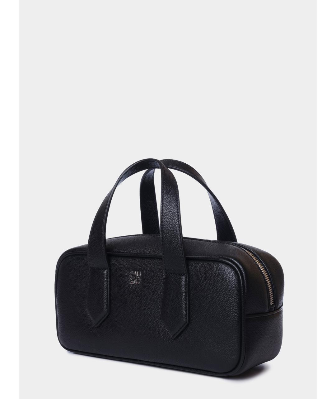 HUGO Черная сумка через плечо из искусственной кожи, фото 3
