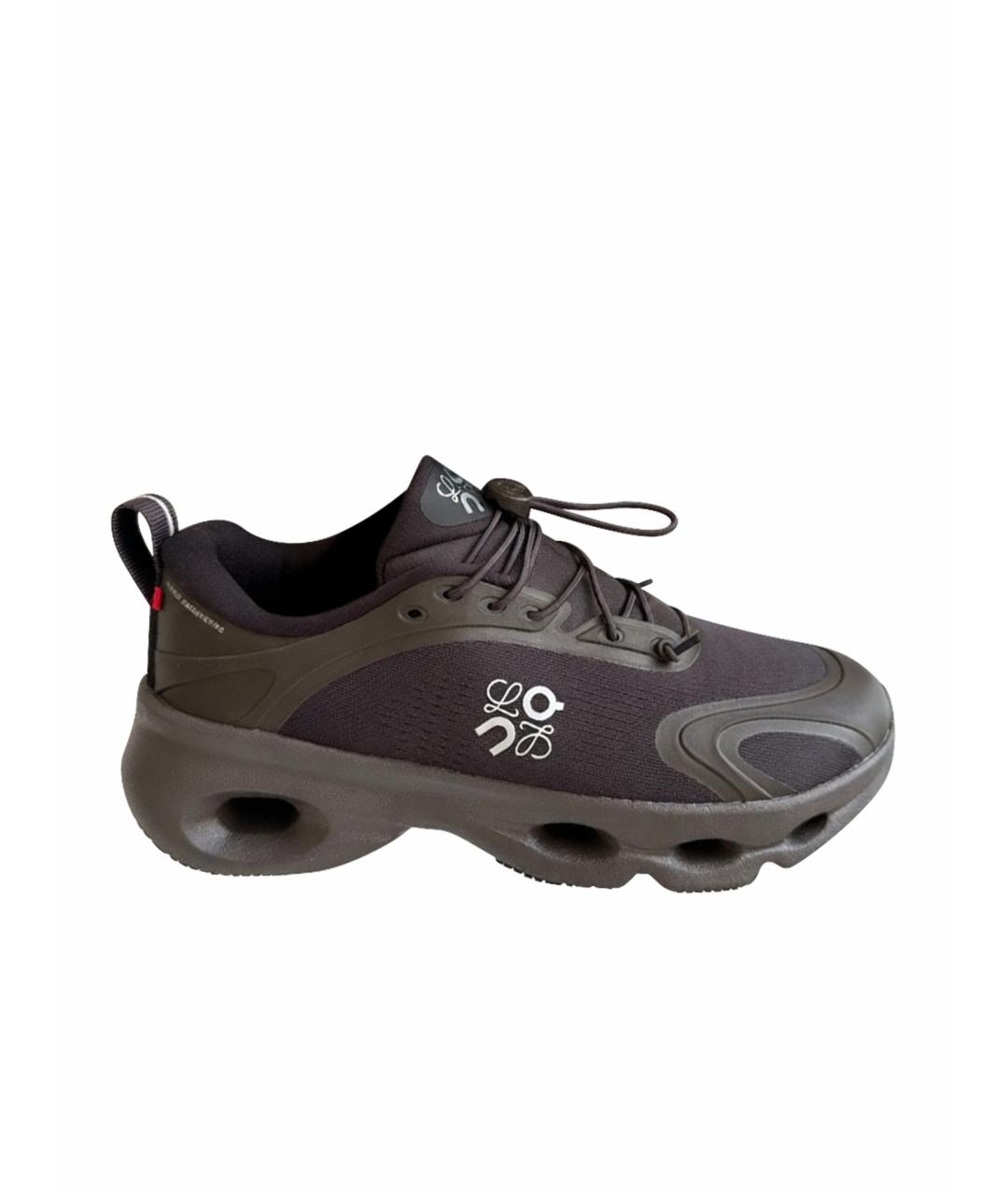 LOEWE Коричневые кроссовки, фото 1