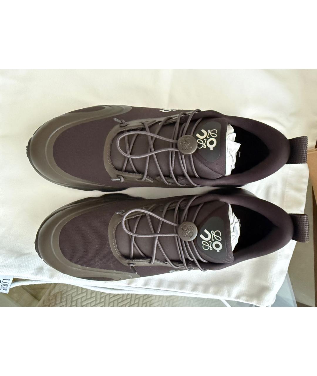 LOEWE Коричневые кроссовки, фото 2