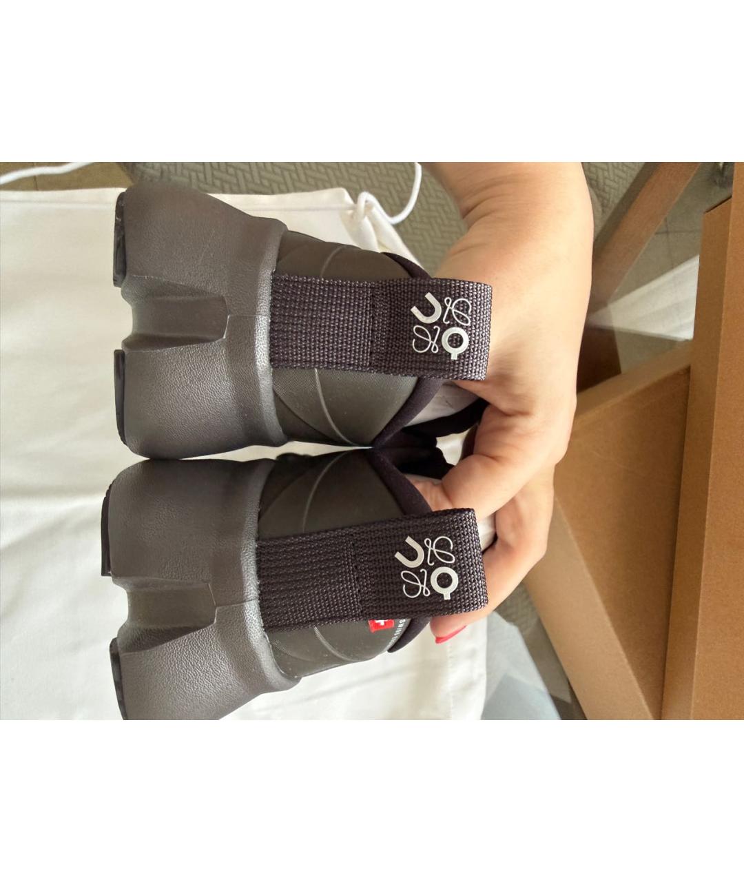 LOEWE Коричневые кроссовки, фото 4