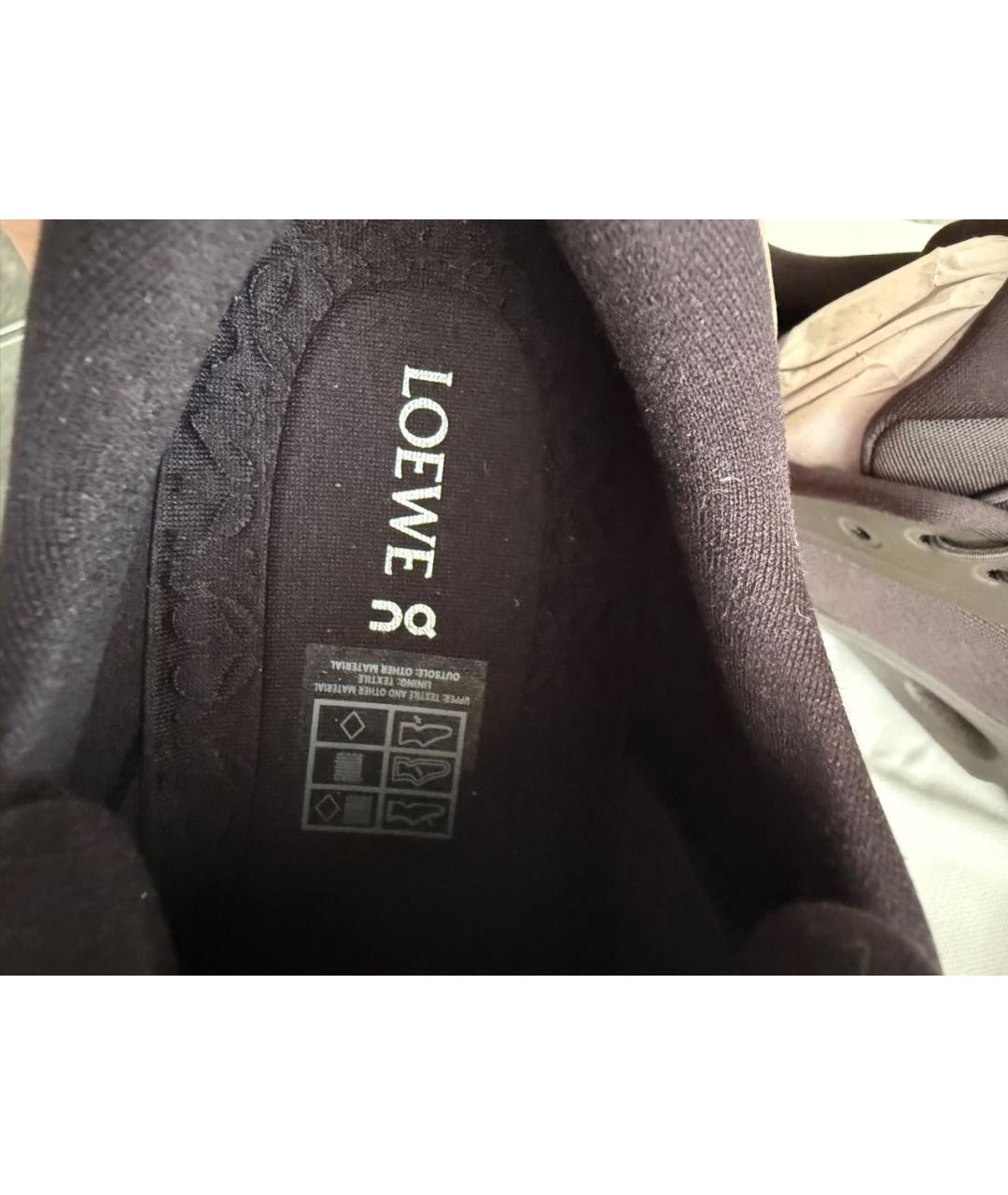 LOEWE Коричневые кроссовки, фото 6