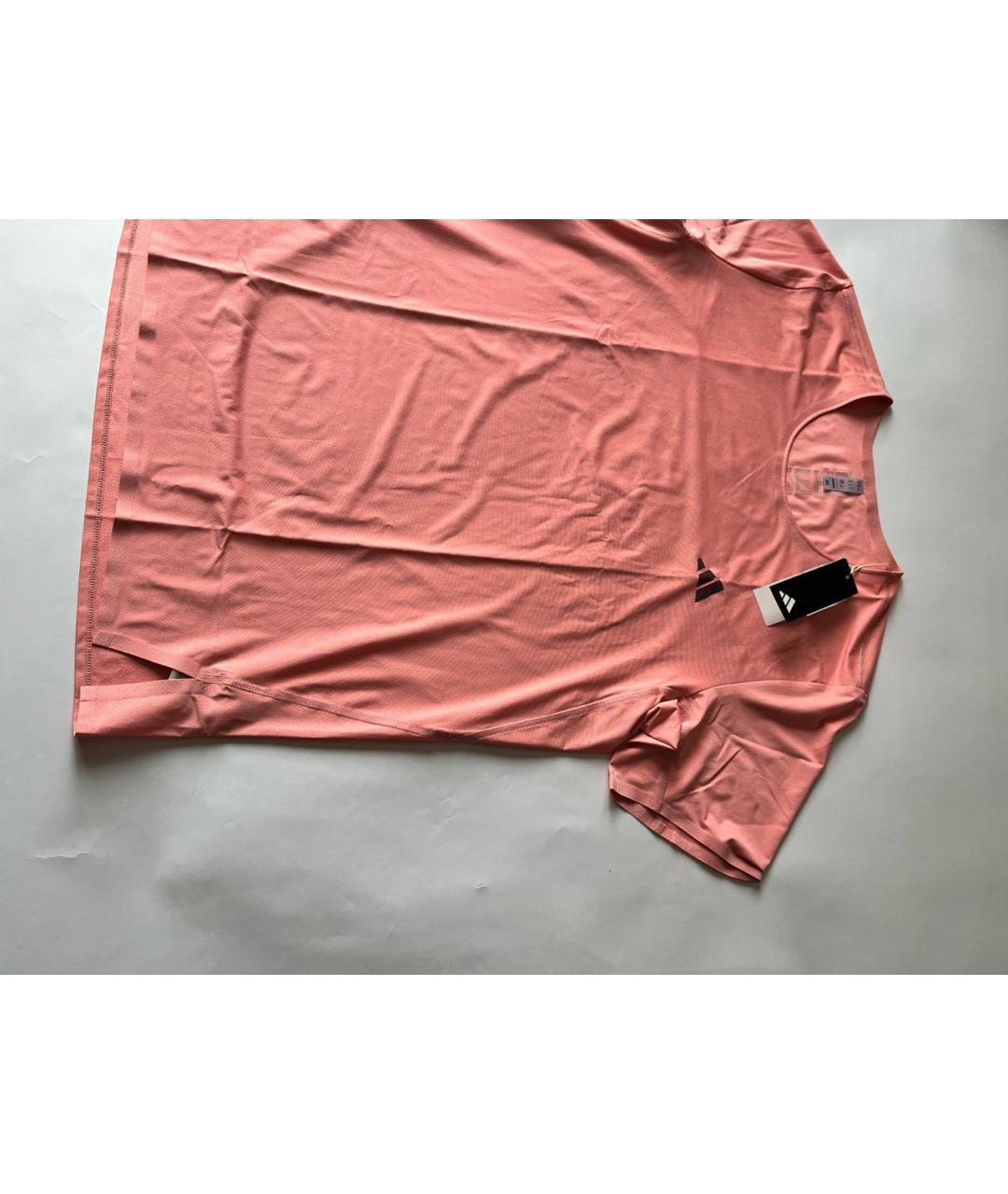 ADIDAS Коралловая синтетическая футболка, фото 3