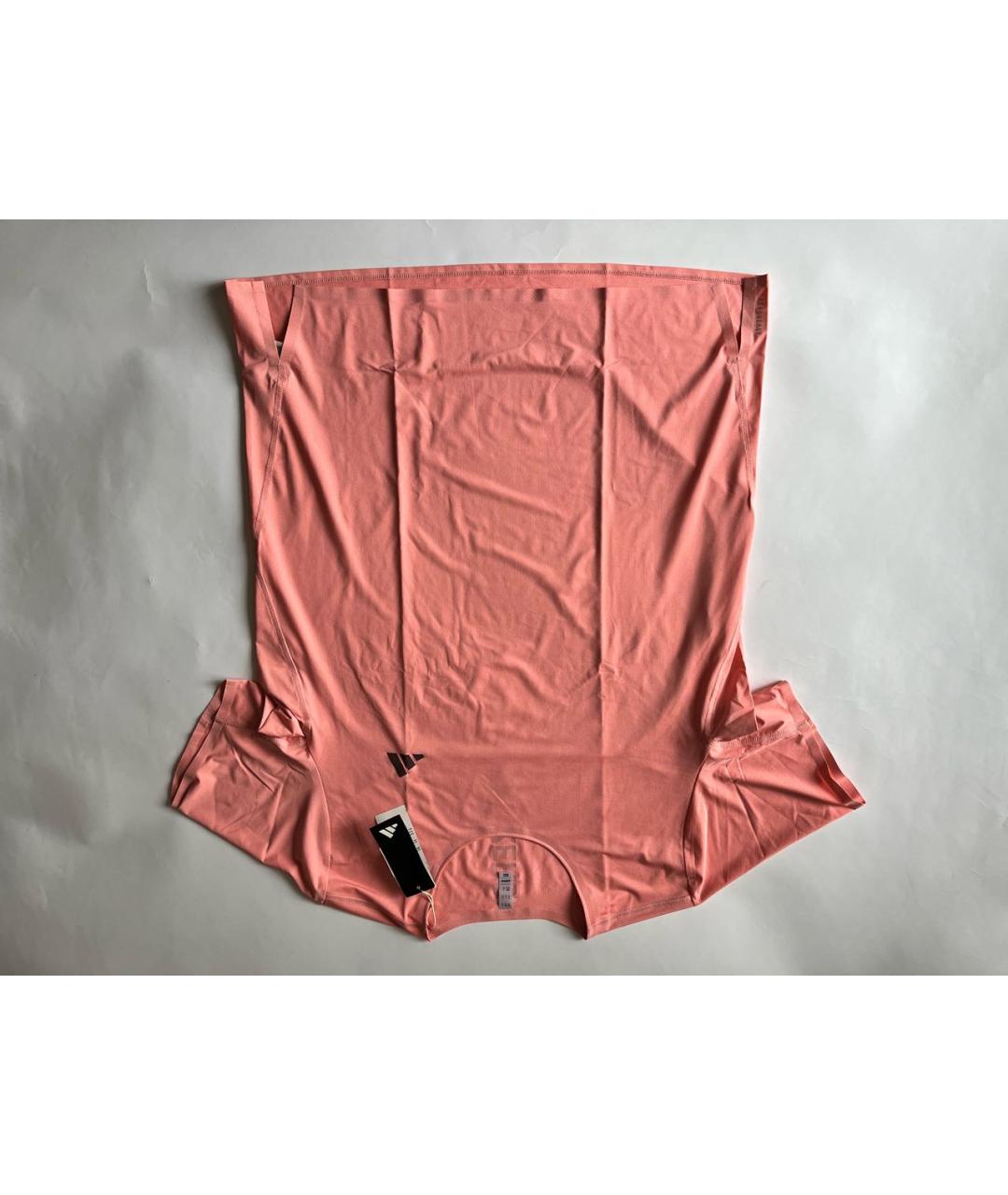 ADIDAS Коралловая синтетическая футболка, фото 2