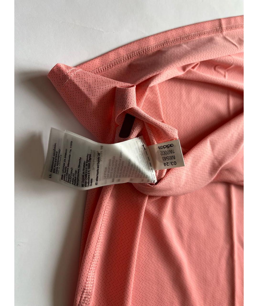 ADIDAS Коралловая синтетическая футболка, фото 7