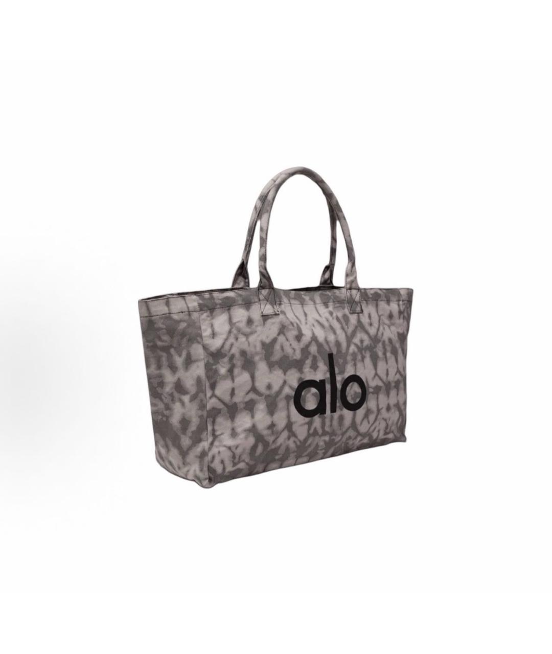 ALO YOGA Антрацитовая хлопковая дорожная/спортивная сумка, фото 2