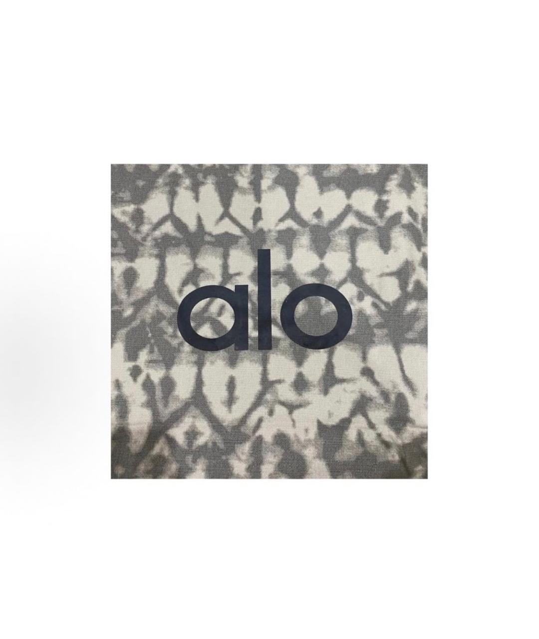 ALO YOGA Антрацитовая хлопковая дорожная/спортивная сумка, фото 3