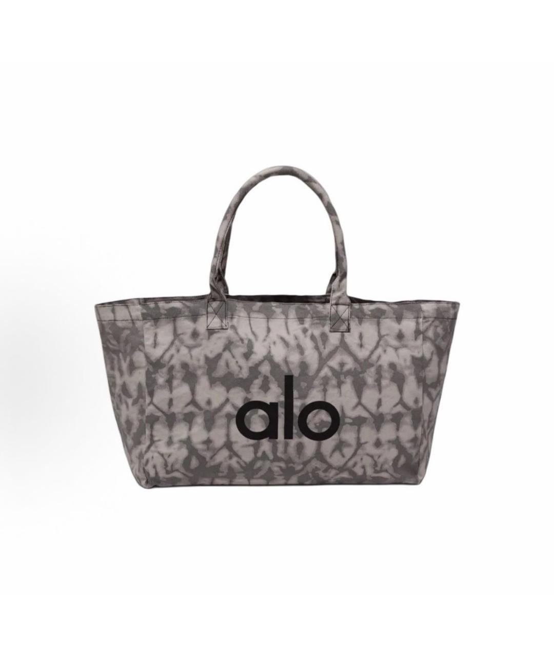 ALO YOGA Антрацитовая хлопковая дорожная/спортивная сумка, фото 1