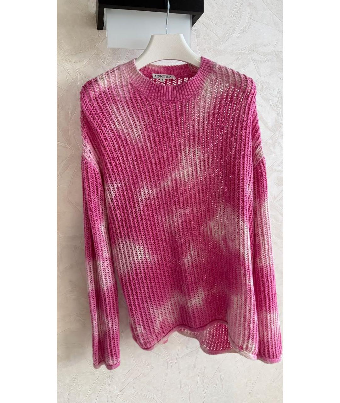 ADDICTED Розовый хлопковый джемпер / свитер, фото 6