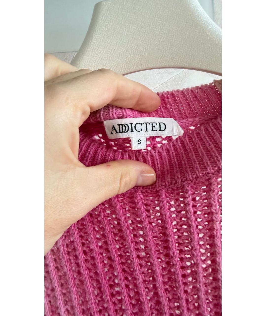 ADDICTED Розовый хлопковый джемпер / свитер, фото 3