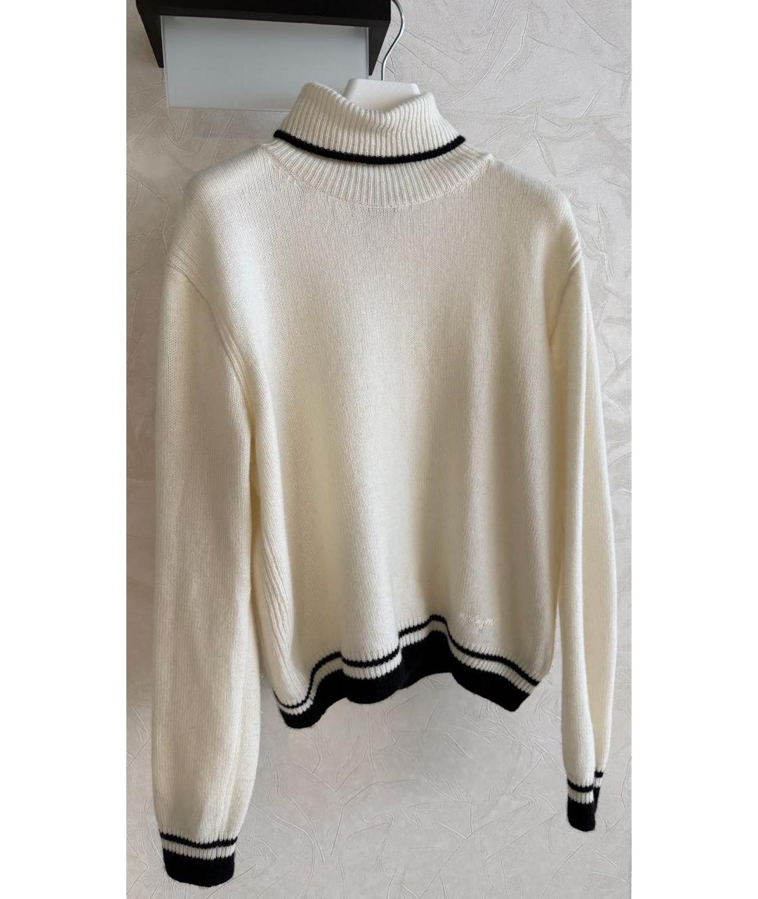 MSGM Белый шерстяной джемпер / свитер, фото 6
