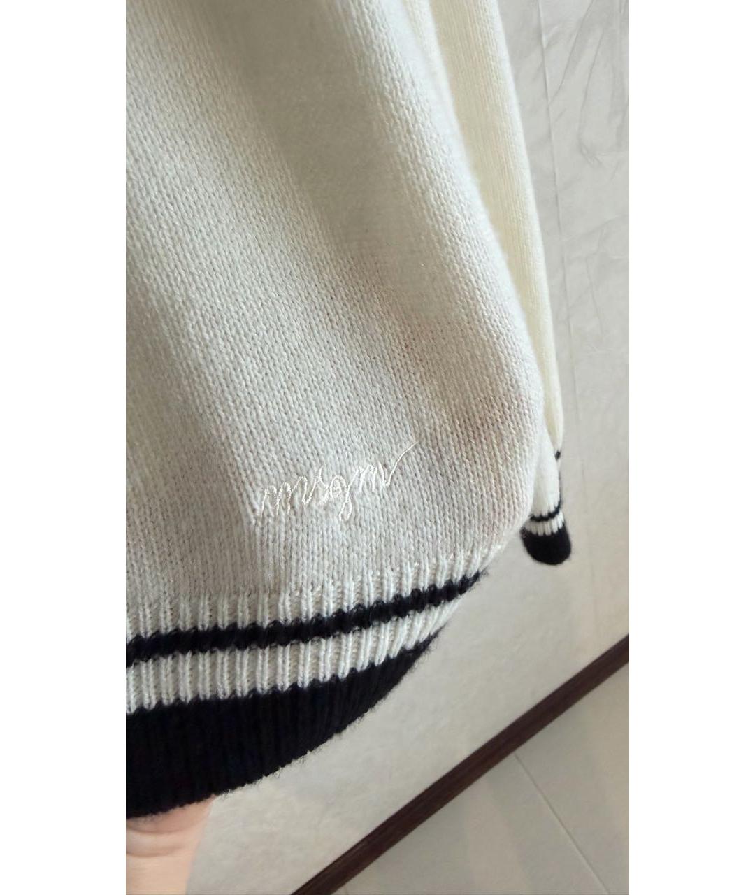 MSGM Белый шерстяной джемпер / свитер, фото 4
