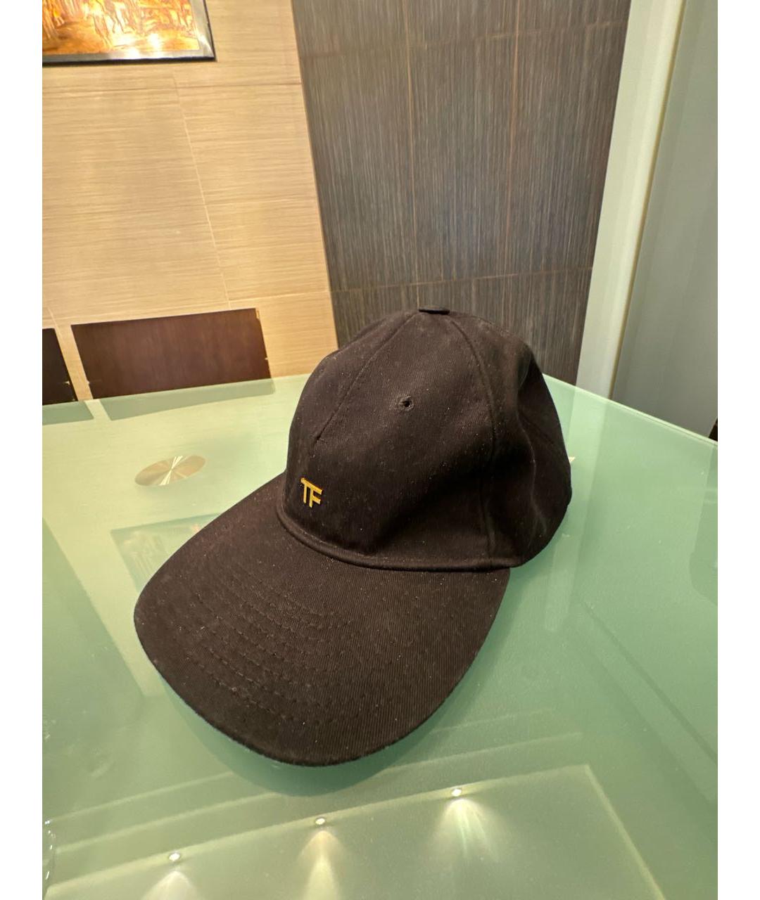 TOM FORD Черная хлопковая кепка, фото 5