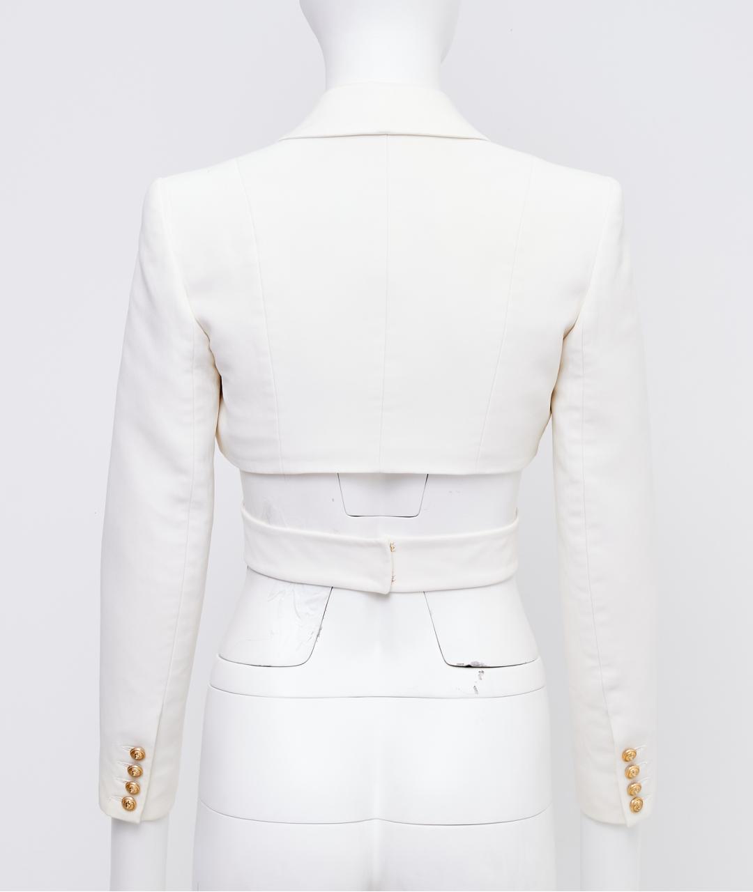 BALMAIN Белый вискозный жакет/пиджак, фото 2