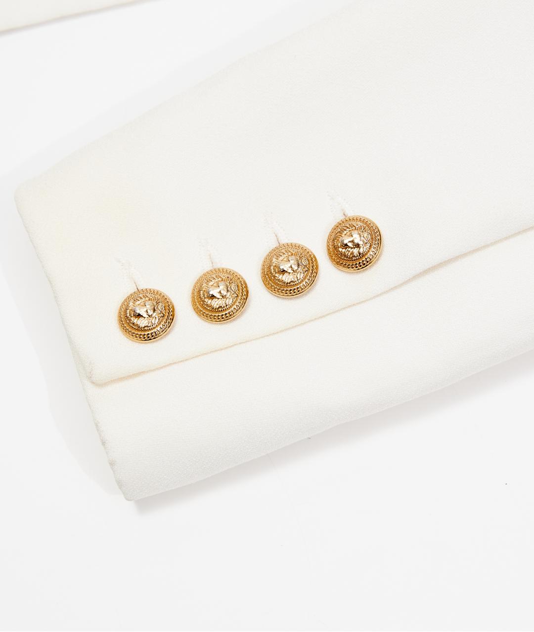 BALMAIN Белый вискозный жакет/пиджак, фото 4