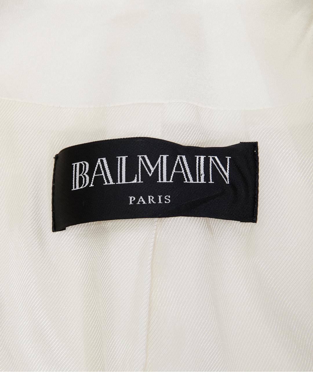 BALMAIN Белый вискозный жакет/пиджак, фото 5