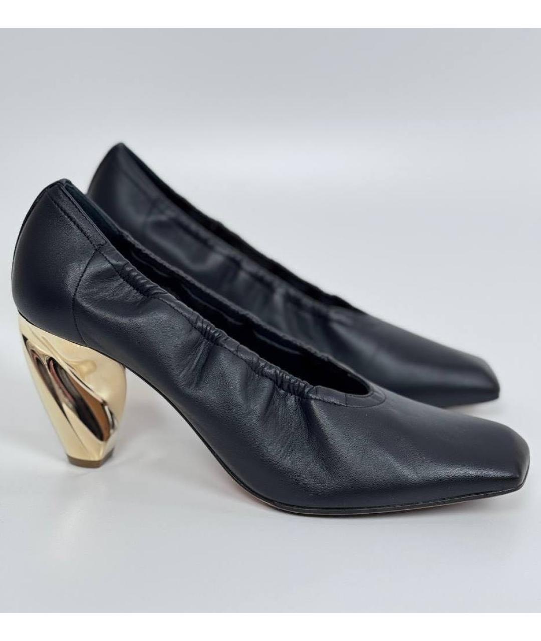 CHRISTIAN DIOR Черные кожаные туфли, фото 6