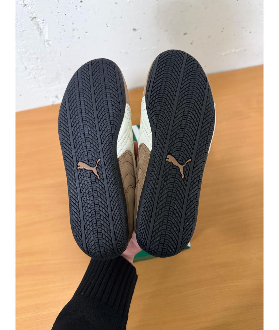 PUMA Коричневые замшевые кроссовки, фото 5