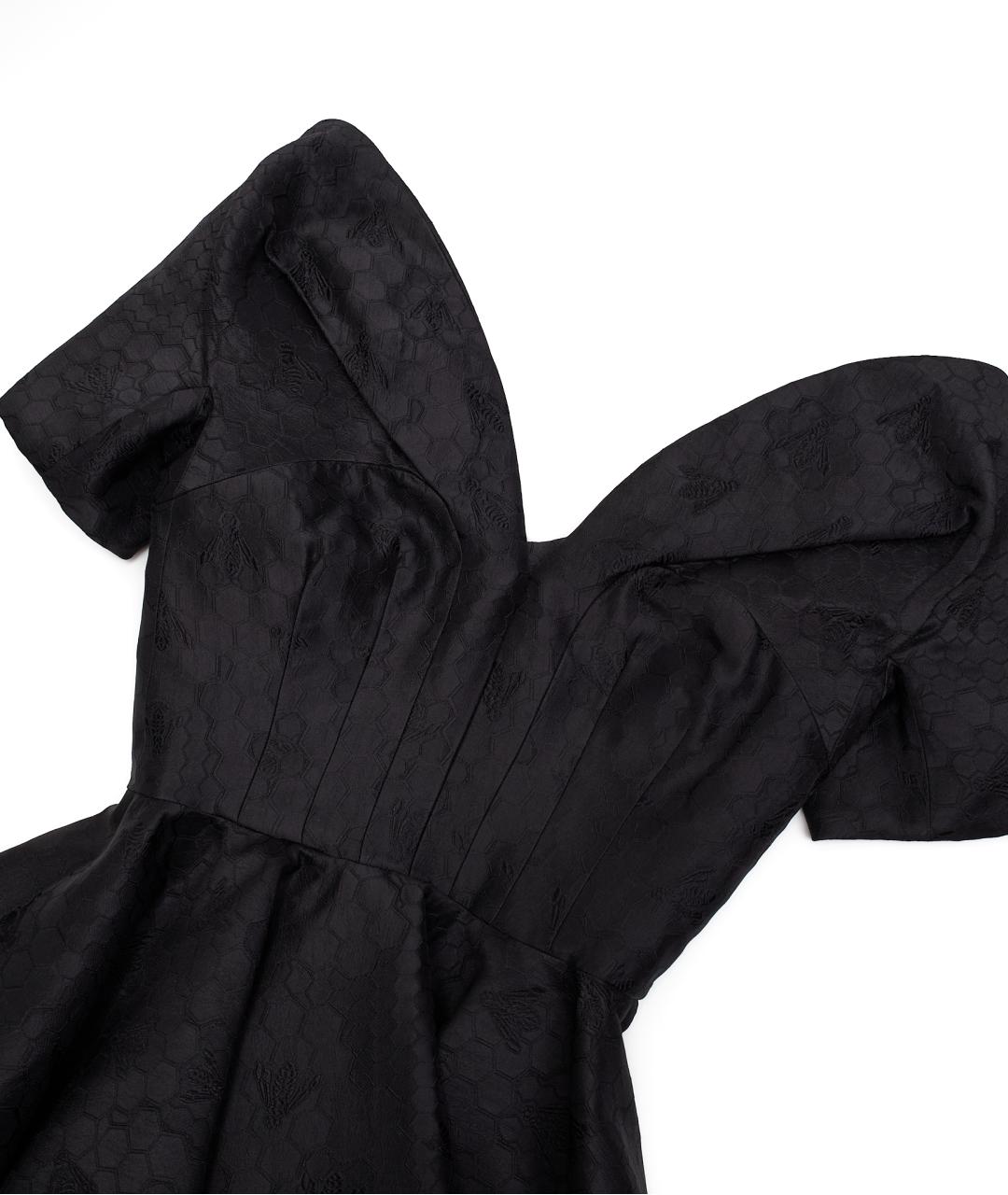 ALEXANDER MCQUEEN Черный шелковый корсет, фото 2