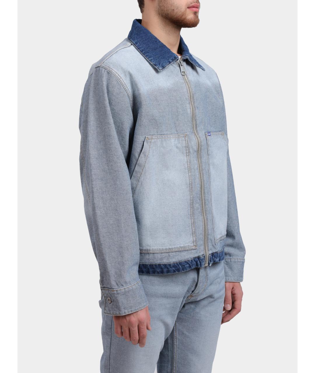 HUGO Голубая хлопковая куртка, фото 3