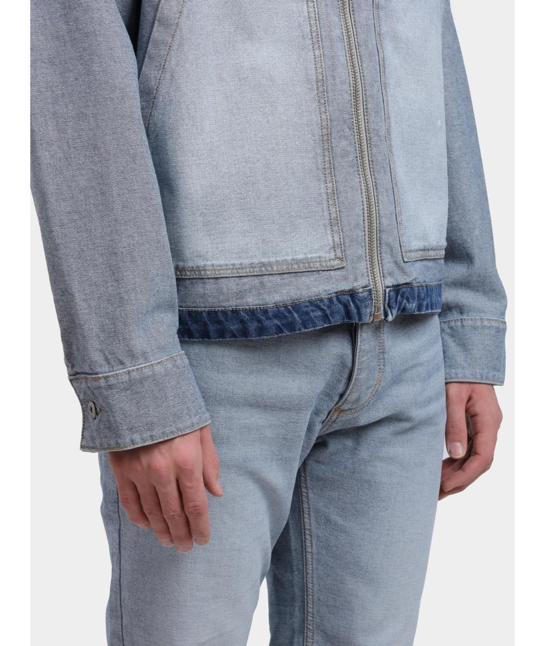 HUGO Голубая хлопковая куртка, фото 4