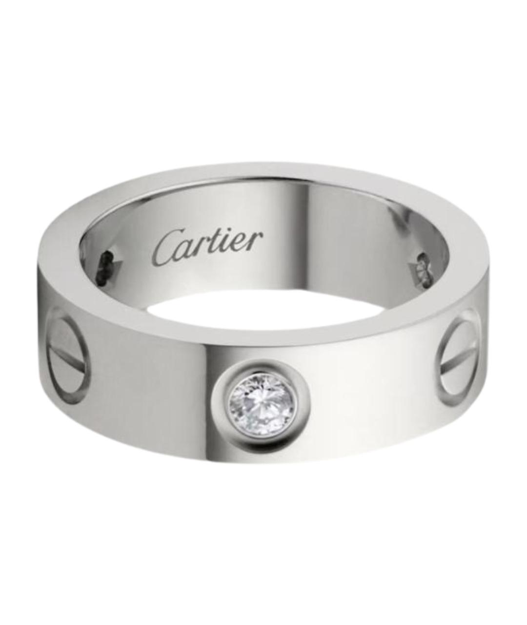 CARTIER Серебряное кольцо из белого золота, фото 1