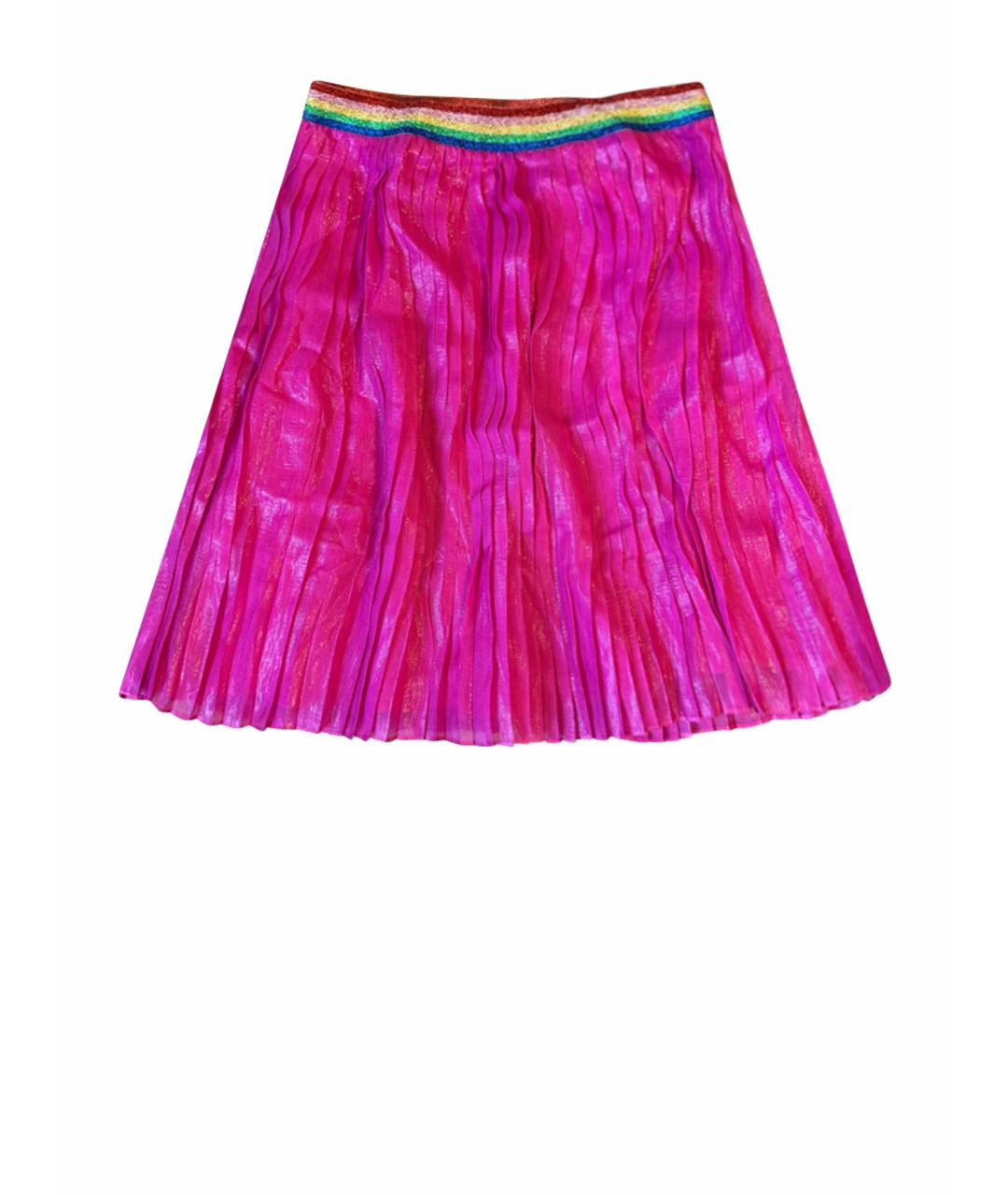 GUCCI Фуксия шелковая юбка, фото 1