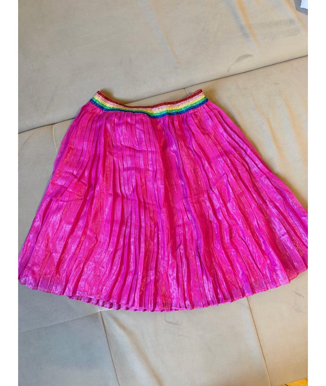 GUCCI Фуксия шелковая юбка, фото 2