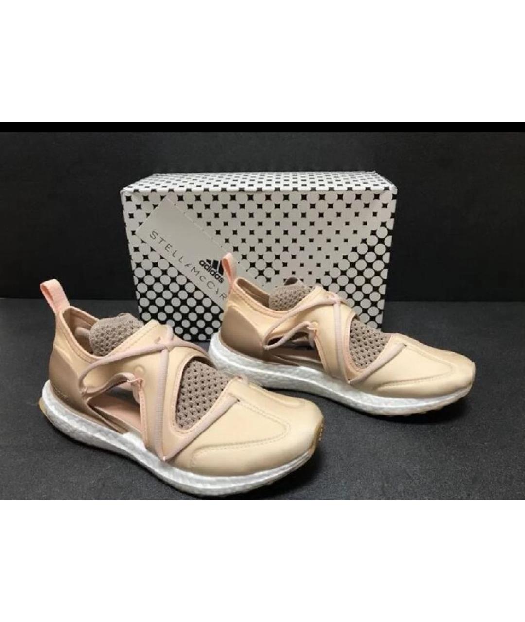 ADIDAS BY STELLA MCCARTNEY Бежевые текстильные кроссовки, фото 9