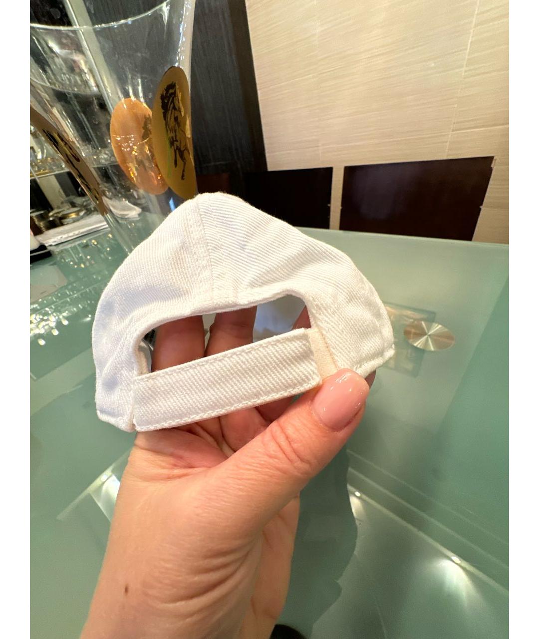 MIU MIU Белая хлопковая кепка, фото 3